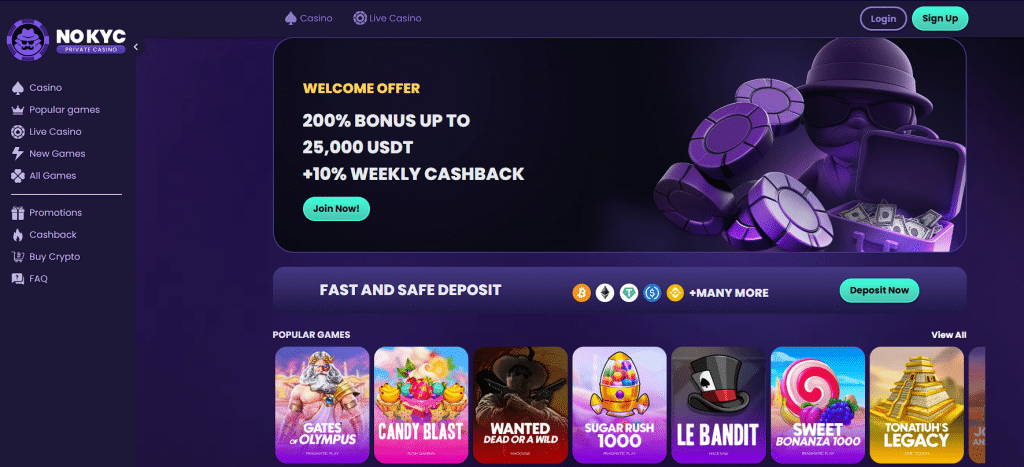 NoKYC Casino - Missouri online casinos